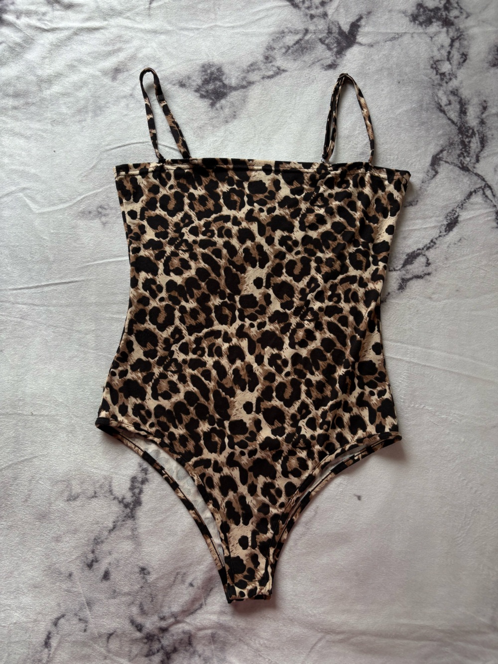 Women’s Animal Print Leopard Print Jungle Vibe One Piece Bodysuit Size M
